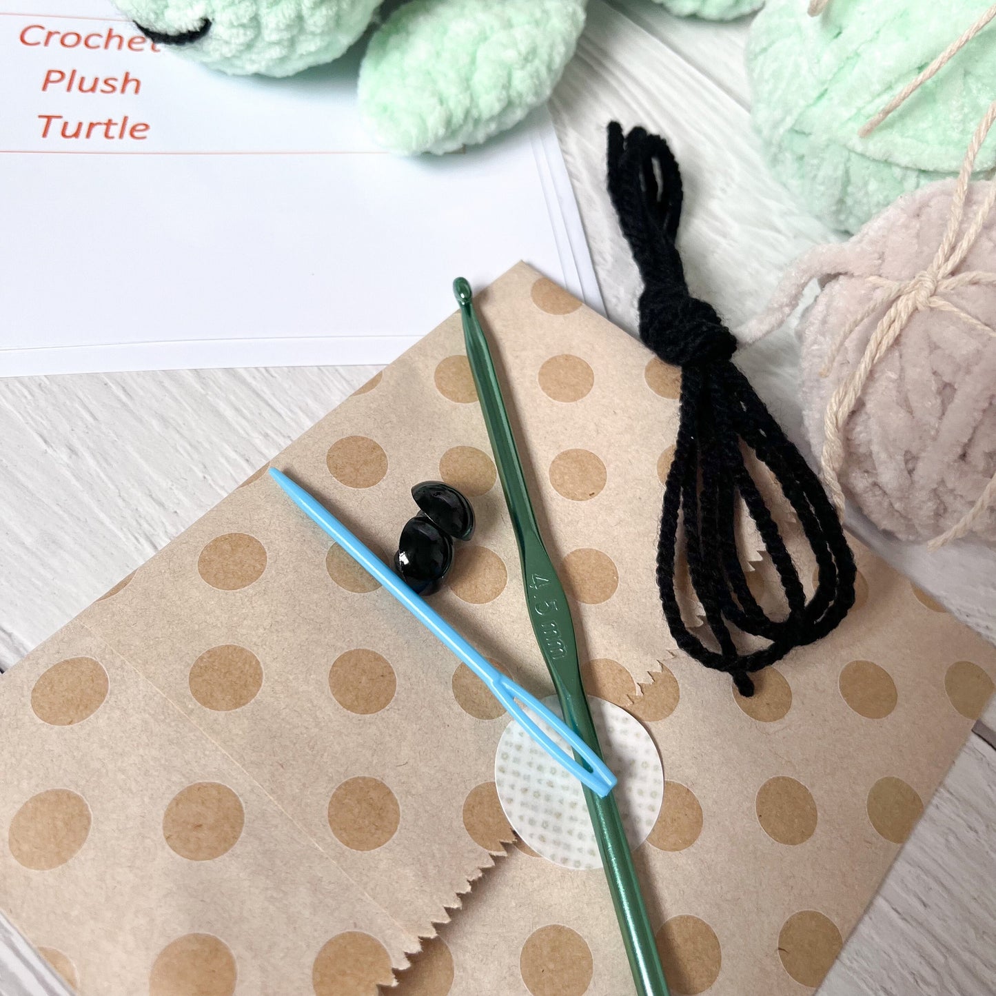 Turtle Crochet Kit | Crochet Amigurumi Kit