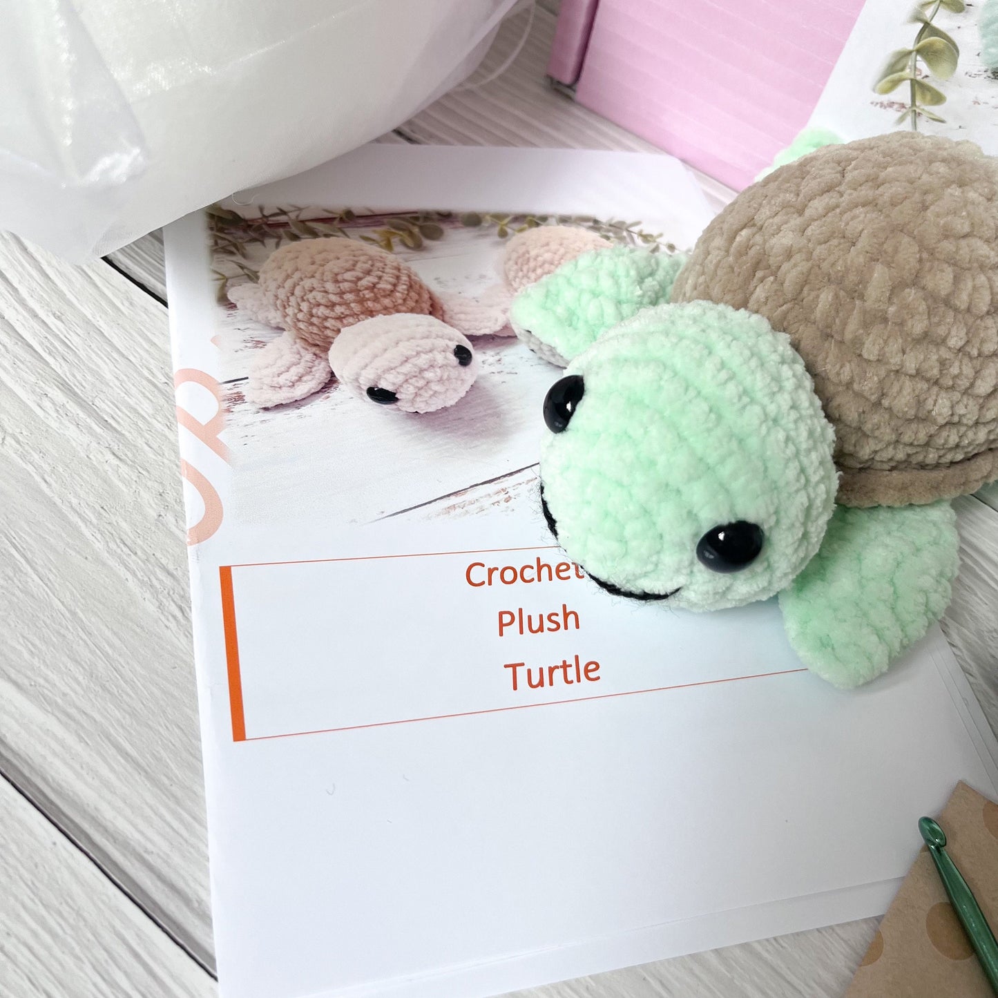 Turtle Crochet Kit | Crochet Amigurumi Kit