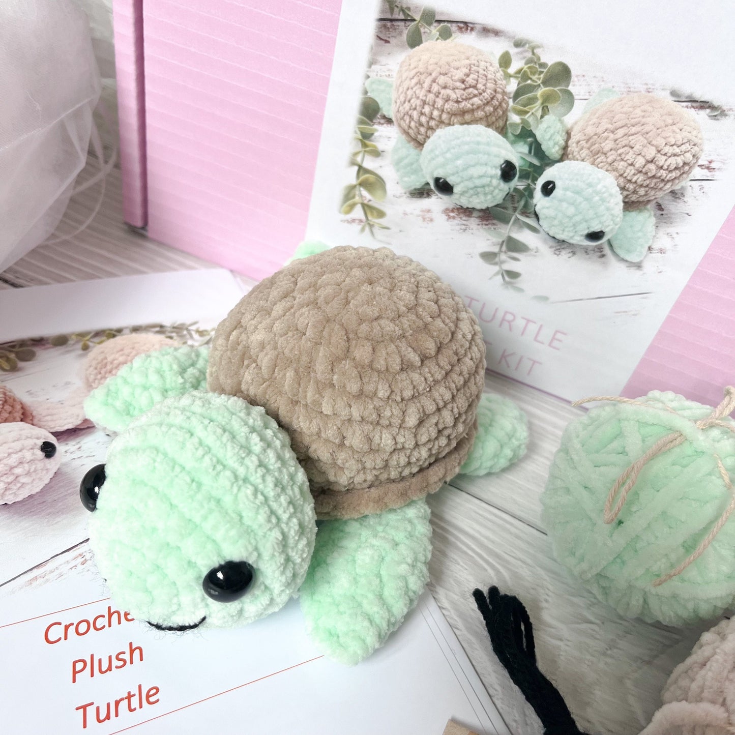 Turtle Crochet Kit | Crochet Amigurumi Kit