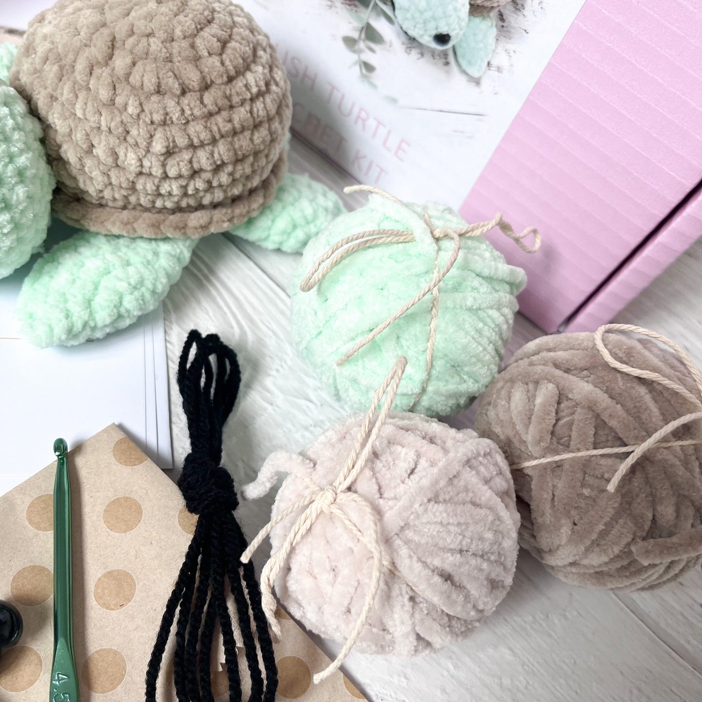 Turtle Crochet Kit | Crochet Amigurumi Kit