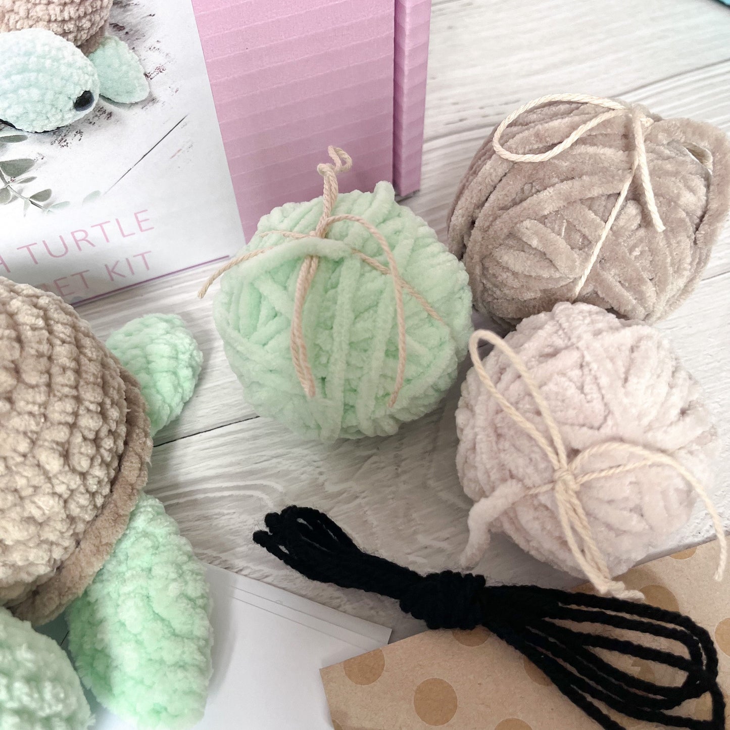 Turtle Crochet Kit | Crochet Amigurumi Kit