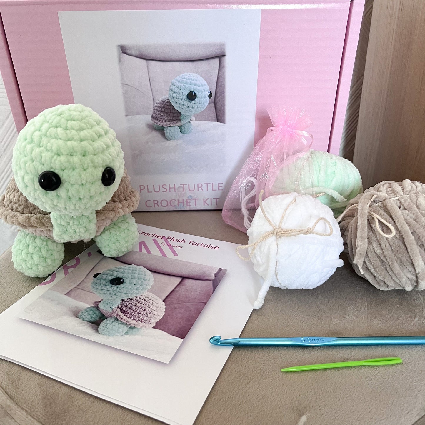 Tortoise Crochet Kit | Crochet Amigurumi Kit