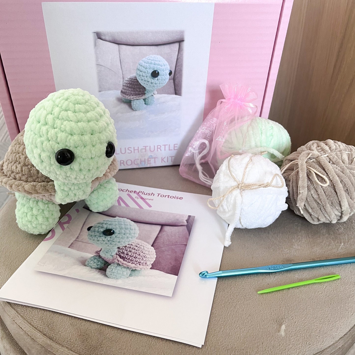 Tortoise Crochet Kit | Crochet Amigurumi Kit