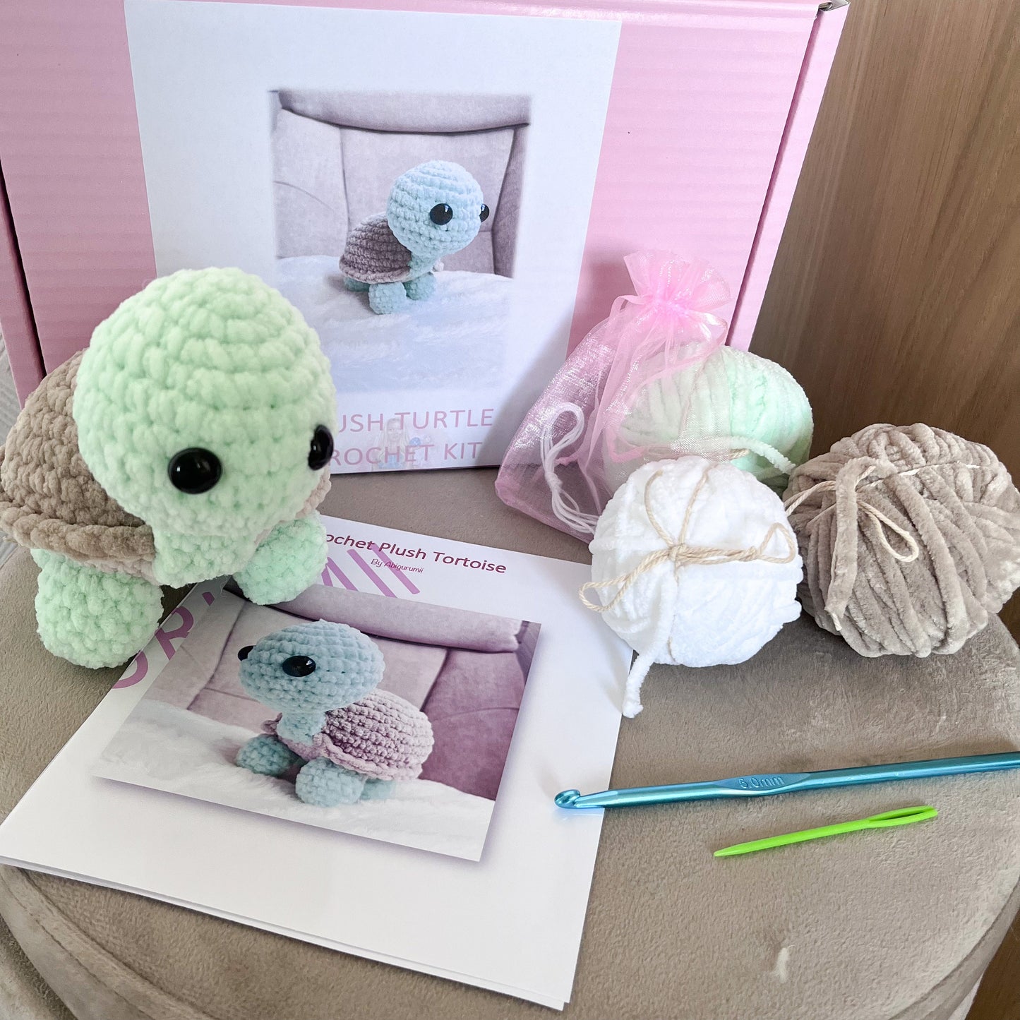Tortoise Crochet Kit | Crochet Amigurumi Kit