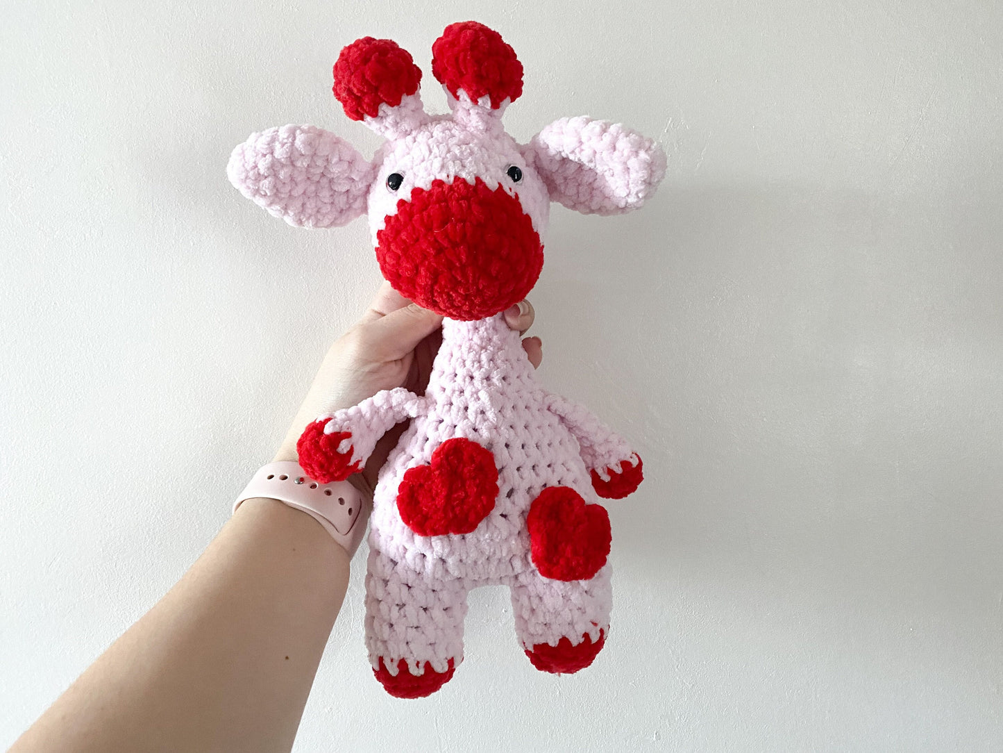 Plush Love Heart Giraffe | Handmade Crochet