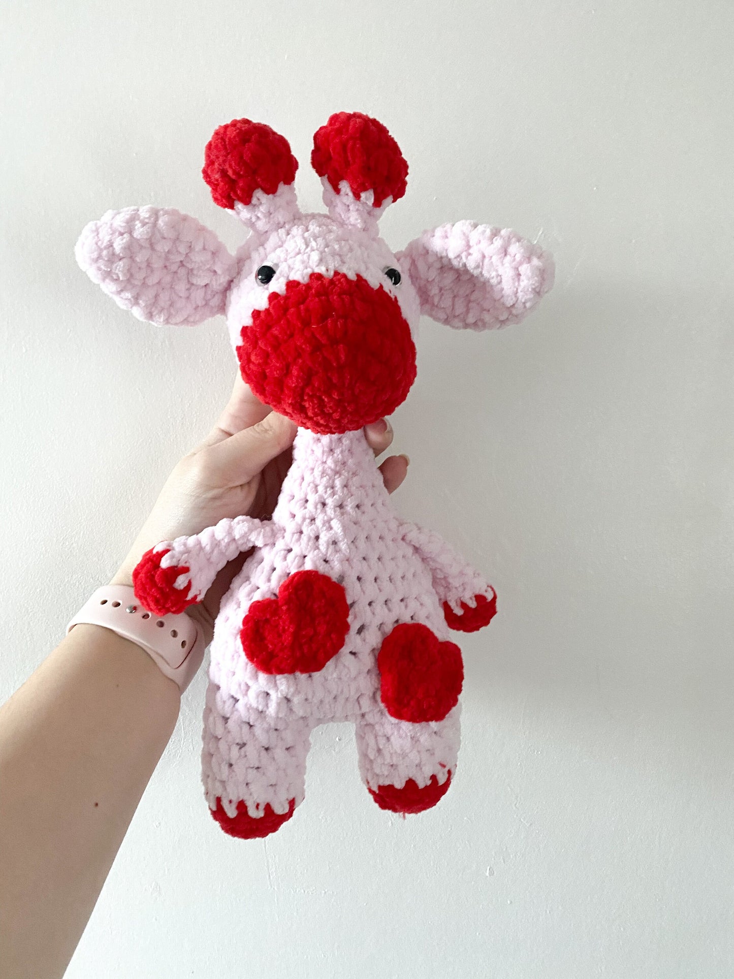 Plush Love Heart Giraffe | Handmade Crochet